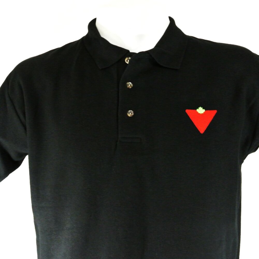 CANADIAN TIRE Store Employee Uniform Polo Shirt Black NEW Size XL - Picture 2 of 9